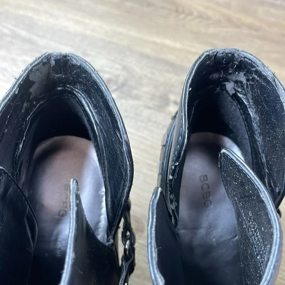 BCBGeneration Women’s Timoh Studded Pointed Toe Black Heeled Booties, size 7.5 - Picture 13 of 13